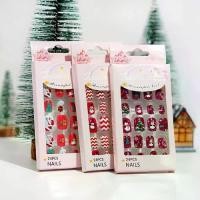 ราคา เล็บปลอม, BAIXL, 24 ชิ้น, เล็บปลอมอะคริลิคหัวกลมสั้น, ชุดคริสต์มาสสำหรับเด็ก, เคล็ดลับเล็บเต็มปก, เครื่องมือทำเล็บ, สำหรับเด็ก, เล็บปลอม (1732698660981409226)