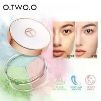 ราคา แป้งฝุ่น O.TWO.O 3-in-1, ขายส่ง, แมตต์, ติดทนนาน, ควบคุมความมัน, แป้งตกแต่ง 3 สี, แต่งหน้าเกาหลี (1731435775626413477)