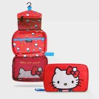 ราคา มีบริการเก็บปลายทาง (พร้อมส่ง) Hello Kitty cosmetic bag กระเป๋าเครื่องสำอาง แบบแขวน ลายคิตตี้ (1731875201624671664)