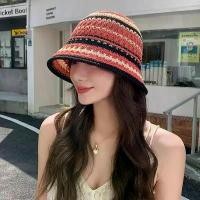 ราคา หมวกชาวประมง, ฤดูร้อนถักกลวง, ป้องกันแสงแดด, หมวกบักเก็ตฟาง, ระบายอากาศได้, หมวกชายหาดโครเชต์, ปีกกว้าง, หมวกกันแดด (1732389663676597475)