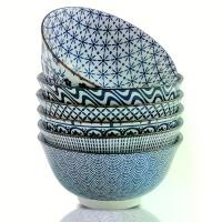 ราคา ชามเซรามิก วินเทจ ฟ้า ขาว ชุด 6 ชิ้น 24 ออนซ์ 15.24 ซม. เหมาะสำหรับข้าว สลัด ของว่าง เครื่องล้างจาน ไมโครเวฟ และปลอดภัย เครื่องใช้บนโต๊ะอาหาร ชุด เบญจรงค์ (1732551196216297377)