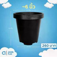 ราคา กระถาง กระถางต้นไม้ กระถางทรงสูงขอบพับ เบอร์ 6 นิ้ว สีดำ 50 ใบ ชิ้น อัน (1732434497511065187)