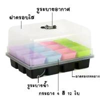 ราคา ชุดกล่องเพาะเมล็ด ชุด 12 กระถาง (1731540370398217892)
