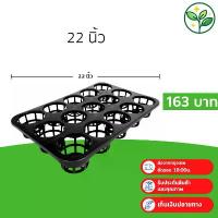 ราคา กระถาง ถาดหลุม ใส่กระถางต้นไม้ ขนาด 15 นิ้ว หลุม สีดำ 5 ใบ ชิ้น อัน COD (1732138111526340280)