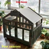 ราคา เตียงสัตว์เลี้ยง สุนัขขนาดเล็ก ไม้เนื้อแข็ง ทุกฤดูกาล ครัวเรือน ถอดซักได้ บ้านสุนัข สุนัข คอก เหมาะสำหรับสุนัข 2025 รุ่นใหม่ (1732271057252222412)