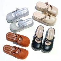 ราคา ALIN รองเท้าส้นตึก สูง 2 นิ้ว หัวปิด พื้นนิ่มใส่สบาย เท้าอวบแนะนำ+1ไซส์ คําแนะนําผลิตภัณฑ์ใหม่ของเดือนนี้ แตะ สวยๆ น่ารัก ลูกคุณหนู กรงเล็บ แมว (1732297122485339329)