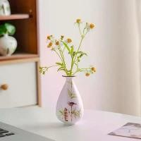 ราคา แจกันจีน Jingdezhen เพ้นท์มือ ดีไซน์ใบไม้ นก และดอกไม้ ทำจากเซรามิก สไตล์จีน เครื่องประดับเดสก์ท็อป เหมาะสำหรับดอกไม้แห้ง (1731936957658727429)