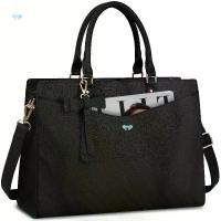 ราคา กระเป๋าโท้ทแล็ปท็อป หนังสังเคราะห์ สีดำ มีสไตล์ สำหรับผู้หญิง 15 นิ้ว beach shoulder suede สียีนส์ ปลา ทรง ถัง เล็ก สี น้ําตาล wallet women เข็มขัด คาดเอว stand oil crochet leather (173264319547470823