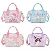 ราคา กระเป๋าแต่งหน้าเด็ก ลายการ์ตูน หนัง มี KT My Melody, Kuromi และ Cinnamoroll กระเป๋าสะพายข้าง กระเป๋าสะพายไหล่ กระเป๋าใบเล็ก [COD] crochet bag shoulder stand oil กระเป๋า ปลา hatsukoi bottega veneta (17