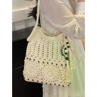 ราคา กระเป๋าทอโบฮีเมียน สไตล์โมริ วันหยุดที่ชายหาด กระเป๋าสะพายไหล่ กระเป๋าสะพายไหล่ กระเป๋าสตรีทอ DIY กระเป๋า ปลา (1732041790971413719)