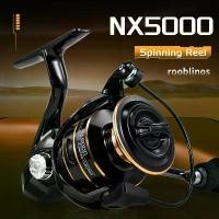 ราคา รอกตกปลาแบบหมุนได้ Rooblinos NX5000 อัตราทดความเร็วสูง ใช้ได้ทั้งแบบมือซ้ายและขวา กำลังดึง 17.64 ปอนด์ ตัว PA น้ำหนักเบา ที่จับ EVA เหมาะสำหรับน้ำเค็มและน้ำจืด แพ็คเดียว เอ็น ตก (1731952431826437528)