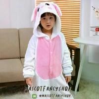 ราคา [มี COD] ชุดนอนมาสคอต เด็ก กระต่าย ขาว หน้าอกชมพู (1732618397106406680)