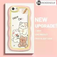 ราคา เคสสำหรับ OPPO A57 2016 A39 เคสลายแมว กระต่าย หมี ขอบคลื่นสี เคสโทรศัพท์กันกระแทกแบบนิ่ม เคสซิลิโคน TPU ใส (1729644018798791567)