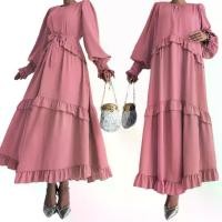 ราคา ชุดสตรีมุสลิม M2726 มาใหม่ สีพื้น เรียบหรู ยาว ทันสมัย เหมาะสำหรับผู้หญิง ชุด รายอ ผู้ หญิง สี ดํา เรียบหรูดู แพง ชุด รายอ สี ดํา ผู้ หญิง วัยรุ่น ชุด รายอ ผ้า ชี (1731707317714651075)