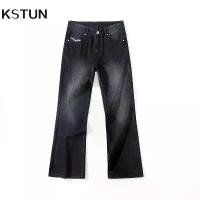 ราคา กางเกงยีนส์ขาบาน, KSTUN, สำหรับผู้ชาย, สไตล์ฤดูใบไม้ร่วง, กางเกงยีนส์ทรงบูทคัท, สีดำ, ทรงหลวม, สตรีท, กางเกงวินเทจผู้ชาย, เสื้อผ้าผู้ชาย, กางเกงยีนส์, [COD], 2025 (1732758605332448746)