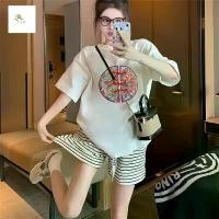 ราคา เสื้อยืดปักลาย สไตล์จีนใหม่ คอปกหลังกระดุม สวยงดงาม แขนสั้น เสื้อฐาน เสื้อผ้าผู้หญิง (1731276662044788735)