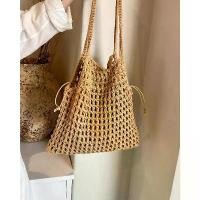 ราคา กระเป๋าข้อมือผ้าฝ้ายแฮนด์เมดมีสไตล์ 2 in 1 พร้อมกระเป๋าฟางชายหาด สไตล์สันทนาการกลางแจ้ง กระเป๋าตาข่าย กระเป๋าสะพายโครเชต์น่ารัก กระเป๋า ออฟฟิศ (1732192154040306052)