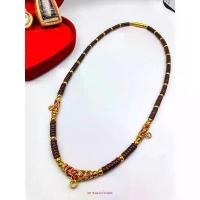 ราคา [COD] K035 สร้อยคอ สร้อยกะลาสีน้ำตาล สำหรับผู้ชาย แขวนพระ 3 องค์ ยาว 26 นิ้ว สร้อยห้อยพระ พระเครื่อง (1732615818022061980)