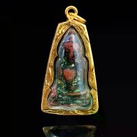 ราคา [เก็บเงินปลายทาง] จี้พระ พระเครื่อง พระผงสุพรรณพิมพ์หน้าเเก่ เนื้อผงพุทธคุณเก่า กรุวัดพระศรีรัตนมหาธาตุ จ.สุพรรณบุรี พุทธคุณ ปกป้องคุ้มครองป้องกันภัย(เลี่ยมกรอบทองขนาด2.5×4.5ซม.) (1732344839435421314)