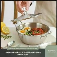 ราคา หม้อก๋วยเตี๋ยวทันที สไตล์เกาหลี ชามก๋วยเตี๋ยวหอยทาก ช้อน ชามหูคู่สแตนเลส ปากใหญ่ เหมาะสำหรับข้าวแห้งและซุป เหมาะสำหรับนักเรียนในหอพัก ตลับ ใส่ พระเครื่อง ชะลอม สังฆทาน ชะลอม (1732111555030517517)