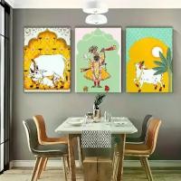 ราคา ชุดศิลปะบนผนังผ้าใบอาร์ตเดคโค 3 ชิ้น กรอบไม้สนห่อธีมศาสนา พิมพ์ลายสัตว์คลาสสิกและทันสมัย เหมาะสำหรับตกแต่งบ้าน สำนักงาน ห้องนั่งเล่น ห้องนอน ห้องครัว คาเฟ่ ภาพกรอบ โต๊ะ บูชาพระ พ (1731985501981083311)