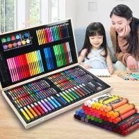 ราคา ชุดระบายสี (กล่องไม้พาเลท) รวมสีทุกแบบ สีไม้ สีน้ำ สีเทียน สีเมจิก เซ็ต180ชิ้น สุดคุ้ม (1732778716419884219)