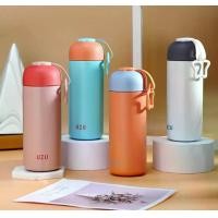 ราคา ขวดน้ำสแตนเลส SUS316 ขนาด 350ml กระบอกน้ำเก็บความเย็น ป้องกันการรั่วไหล สีน้ำ ขวดสุญญากาศ (1730934177038960644)