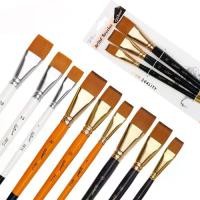 ราคา ชุดแปรงทาสีศิลปิน 3 แพ็ค ขนแปรงไนลอน แปรงแบน เหมาะสำหรับอะครีลิค สีน้ำ ภาพวาดสีน้ำมัน และอุปกรณ์ศิลปะ (1732229007263434858)