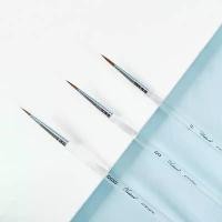 ราคา (พร้อมส่ง) พู่กันขนไนล่อน ด้ามสีใส เบอร์ 000, 00 และ 0 สำหรับระบายสี สีน้ำ สีน้ำมัน สีอะคริลิค (1732067577313724488)