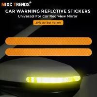 ราคา สติ๊กเกอร์ติดกระจกมองข้างรถยนต์ 2 ชิ้น เทปสะท้อนแสง สากล สำหรับกระจกมองหลังรถยนต์ ร่างกาย แถบสะท้อนแสงกลางคืน สติ๊กเกอร์เตือนความปลอดภัย สติ๊กเกอร์ติดรถ สีเหลือง (1731675738133596838)