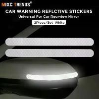 ราคา สติ๊กเกอร์ติดกระจกมองข้างรถยนต์ 2 ชิ้น เทปสะท้อนแสง สากล สำหรับกระจกมองหลังรถยนต์ ร่างกาย แถบสะท้อนแสงกลางคืน สติ๊กเกอร์เตือนความปลอดภัย สติ๊กเกอร์ติดรถ สีขาว (1731675735628745382)