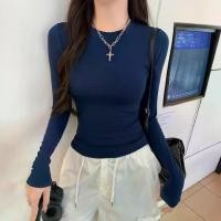 ราคา เสื้อยืดแขนยาวฐานหญิง ร้อนและเซ็กซี่ ทรงเข้ารูป ร่างกาย เสื้อแขนยาว สไตล์อิน สำหรับผู้หญิง (1732752920631084785)