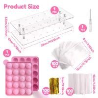 ราคา ชุดแม่พิมพ์ป๊อปเค้ก, ชุดเครื่องทำป๊อปเค้กอเนกประสงค์, ที่ใส่อมยิ้มแบบใช้ซ้ำได้, ขาตั้งจอแสดงผลอมยิ้ม, แม่พิมพ์ซิลิโคน, สำหรับขนม, ช็อคโกแลต, เยลลี่, W735I (1732463973028562480)