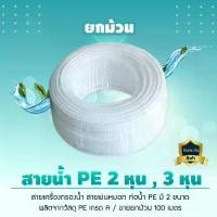 ราคา สายน้ำ PE สายพ่นหมอก ท่อน้ำ PE เครื่องกรองน้ำ 2 หุน , 3 หุน สีขาว ยกม้วน (1729647107569715295)