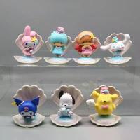 ราคา ฟิกเกอร์อนิเมะ Sanrio 7 ชิ้น/ชุด 6-8 ซม. คุโรมิ มายเมโลดี้ อบเชย โปชาโค ปอมปอม เปลือกปูริน DIY การ์ตูน Kawaii รุ่น Q โมเดล PVC ตุ๊กตา ของเล่น (1730072727807690790)