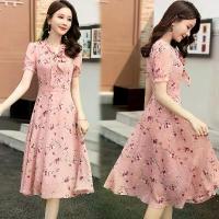 ราคา กระโปรงลายดอกไม้แขนสั้นสำหรับผู้หญิง สไตล์ไทย วันหยุดริมทะเล สาวอวบ อบเชย พลัสไซส์ แฟชั่นพิมพ์ลาย คอวี ชุดหวาน (1731911853115344710)