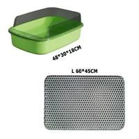 ราคา COD กระบะทรายแมว + แผ่นดักทรายแมว เซ็ตเซฟเวอร์ คุ้มค่าสุดๆ! พรมดักทรายแมว พรม 2 ชั้น EVA กระบะทราย ใหญ่ แผ่นรอง (1732348896712295475)