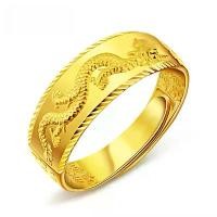 ราคา แหวนเปิดผู้ชาย ชุบทอง 24K แหวนมังกรสำหรับผู้ชาย สไตล์เรโทร แฟชั่นครอบงำ แหวนพ่นทราย ปรับขนาดได้ เครื่องประดับผู้ชาย (1731407055087240513)