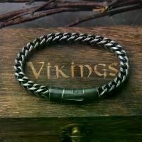 ราคา สร้อยข้อมือผู้ชาย วินเทจ ลิงค์ 1 ชิ้น เท่ สไตล์พังก์ร็อก สร้อยข้อมือรถจักรยานยนต์ เครื่องประดับผู้ชาย ของขวัญวันพ่อ แหวน นิล ดํา แท้ ผู้ ชาย ข้อมือ เลส (1732632209107158031)
