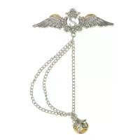 ราคา เข็มกลัดปีกโซ่พู่ Rhinestone วัสดุคริสตัล เข็มกลัดปก เครื่องประดับผู้ชาย (1731554817292403905)