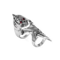 ราคา เครื่องประดับผู้ชาย, เงิน, นิ้วหัวแม่มือเต็มนิ้ว, แหวนยาว, แหวนสองชั้น, แหวนกิจกรรม, สไตล์พังก์ร็อกกอธิคสุดเท่, เหมาะสำหรับวันฮาโลวีน (1732097810190928184)
