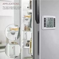 ราคา เทอร์โมมิเตอร์ตู้เย็นแบบไร้สาย, เทอร์โมมิเตอร์ช่องแช่แข็งแบบดิจิตอล, เครื่องวัดอุณหภูมิ, พร้อม 2 เซ็นเซอร์, สำหรับใช้ในร่มและกลางแจ้ง (1732302365435332923)