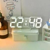ราคา นาฬิกาปลุกดิจิตอล LED, นาฬิกาแขวนดิจิตอล 3 มิติ, นาฬิกาแขวนตาราง, ปฏิทิน, เครื่องวัดอุณหภูมิ, นาฬิกาอิเล็กทรอนิกส์, เหมาะสำหรับเฟอร์นิเจอร์ (1731662714105660832)