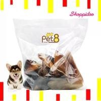 ราคา Pet8 ขนมสุนัข กีบเท้าวัว อบ ขนาด 500กรัม 8ชิ้นห่อใหญ่สุดคุ้ม (ขนมหมา ธรรมชาติแท้ แทะเพลิน แทะนาน กีบวัว ) (1732584986508167026)