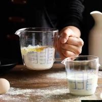 ราคา ถ้วยตวงแก้ว 250/500ml เหยือกนม ทนความร้อน ถ้วยตวง เครื่องตวง ครีมสเกล เหมาะสำหรับชาและกาแฟ เหยือก (1730434717076523841)