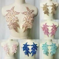 ราคา Rhinestones เลื่อมปักลูกไม้ Applique เย็บผ้าดอกไม้ผ้าแพทช์, 2 ชิ้น, สำหรับชุดแต่งงาน, ชุดเจ้าสาว, เสื้อผ้า, อุปกรณ์งานฝีมือ DIY (1730011270383307063)