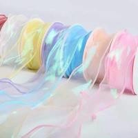 ราคา ริบบิ้นผ้ากอซหางนางเงือก, สีรุ้ง, วัสดุห่อช่อดอกไม้, สตรีมเมอร์ขอบเค้ก, อุปกรณ์งานฝีมือ DIY, เครื่องประดับผม, การออกแบบคลื่นใบบัว, เหมาะสำหรับเครื่องผีเสื้อ (1732110501262361971)