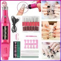 ราคา 9ชิ้น ชุดเครื่องเจียรเล็บ อุปกรณ์เจีย ชุดขัดเล็บผสมไฟฟ้า ตะไบเล็บ+เครื่อง+หัวเจียร เครื่องเจียเล็บไฟฟ้า (1732269273375541109)