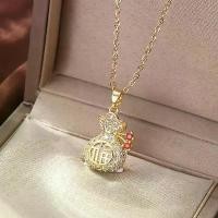 ราคา สร้อยคอจี้ถุงเงินถุงทอง พร้อมสัญลักษณ์มงคล(แถม กล่อง คาถา แผ่นทอง ธูป ด้ายแดง ถุงใยไหม) ผ่านพิํธีมงคลมาเรียบร้อย (1730660786259790073)