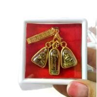 ราคา ชุดกลัด 3 พระอรหันต์ บันดาลโชคลาภ จี้พระสีวลี จี้พระอุปคุตจี้พระสังกัจจายน์ + แหนบทอง แถมฟรี คาถาบูชา1ใบ ธูป 1 แท่ง เนื้อทองเหลืองแท้ (1730804690230151288)